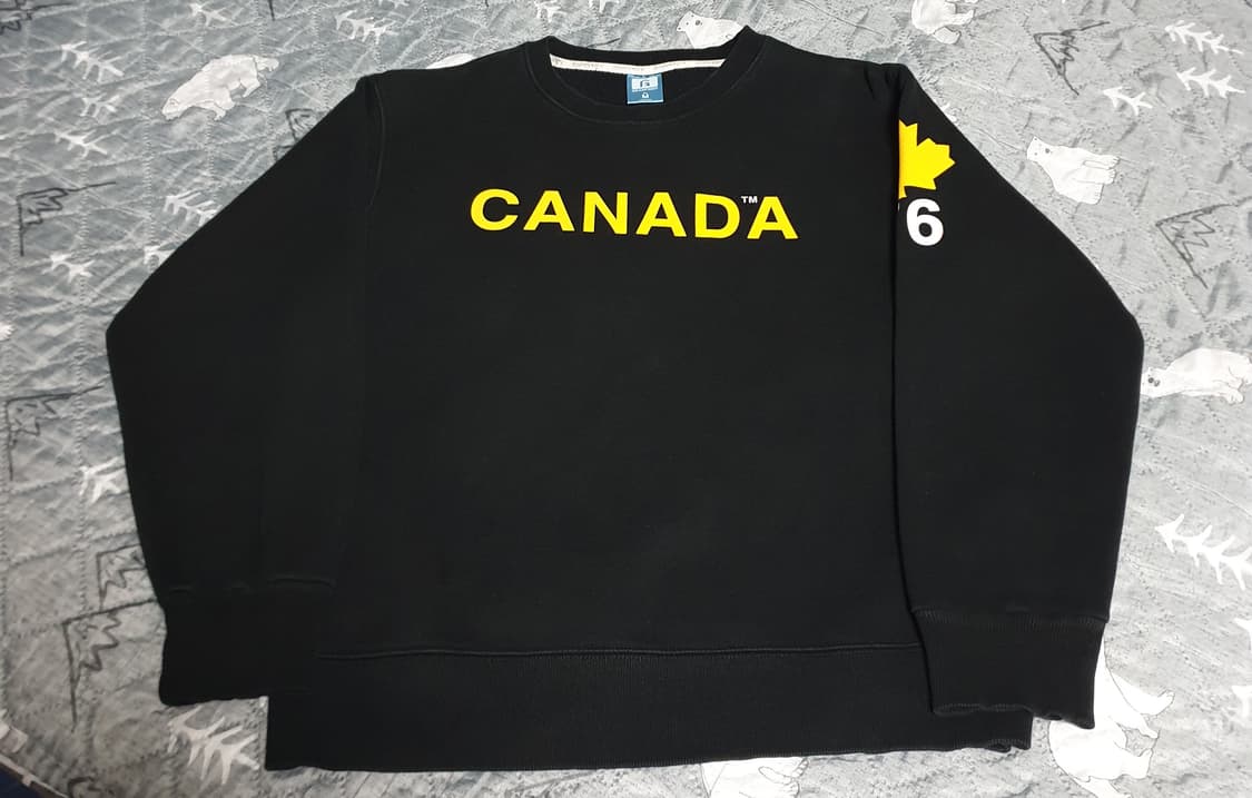 그랜피니 캐나다 기모 맨투맨 블랙 (M) 상품이미지1