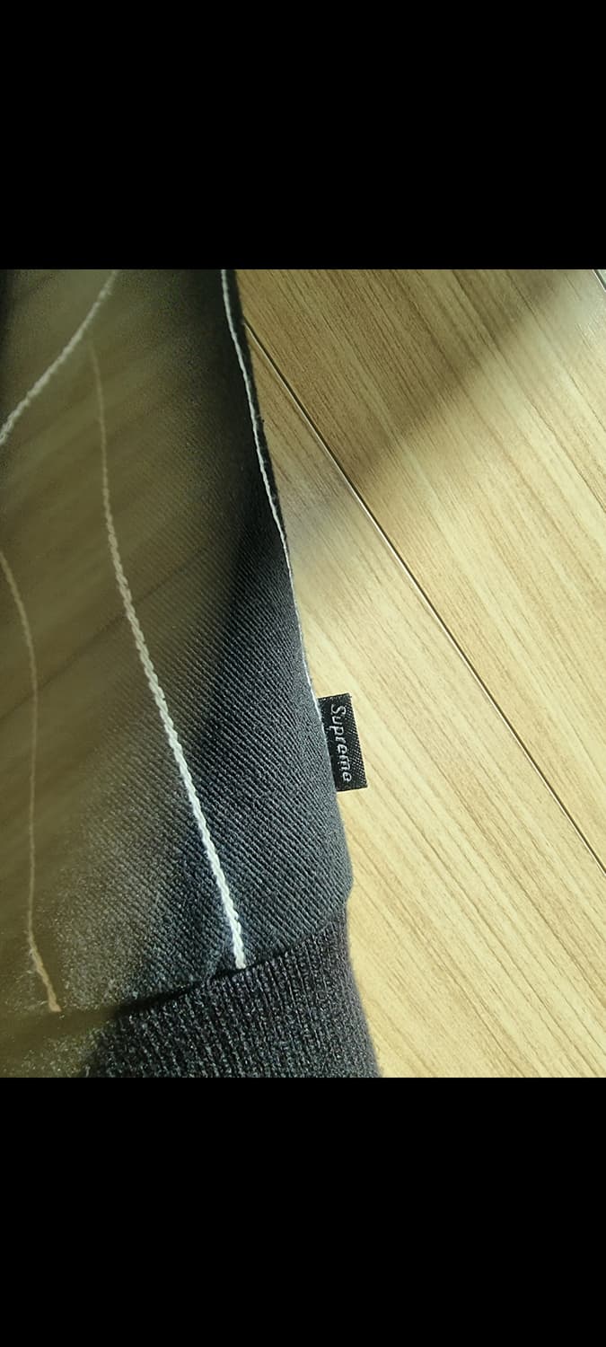 슈프림 19S/S 최고 핀스트라이프 바시티 자켓 xl 블랙 상품이미지6
