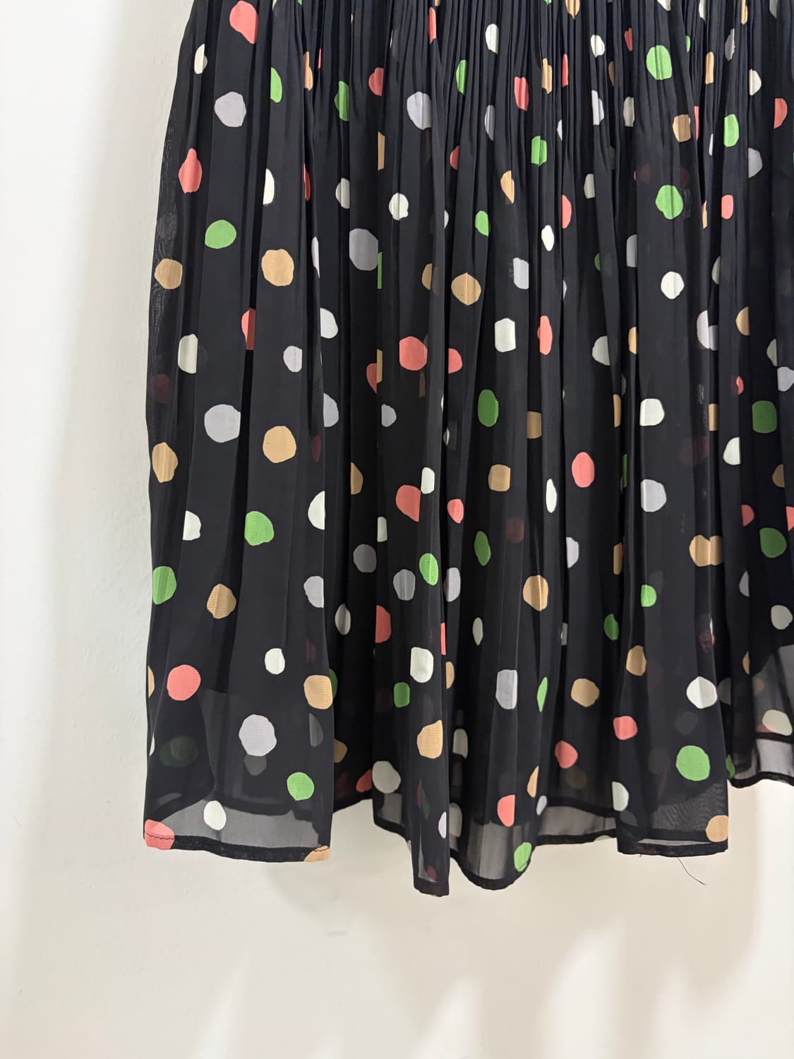 도트 플리츠 레이스 스커트 상품이미지6