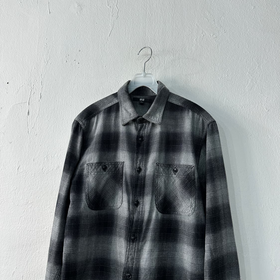 유니클로 체크남방 셔츠 M 상품이미지2