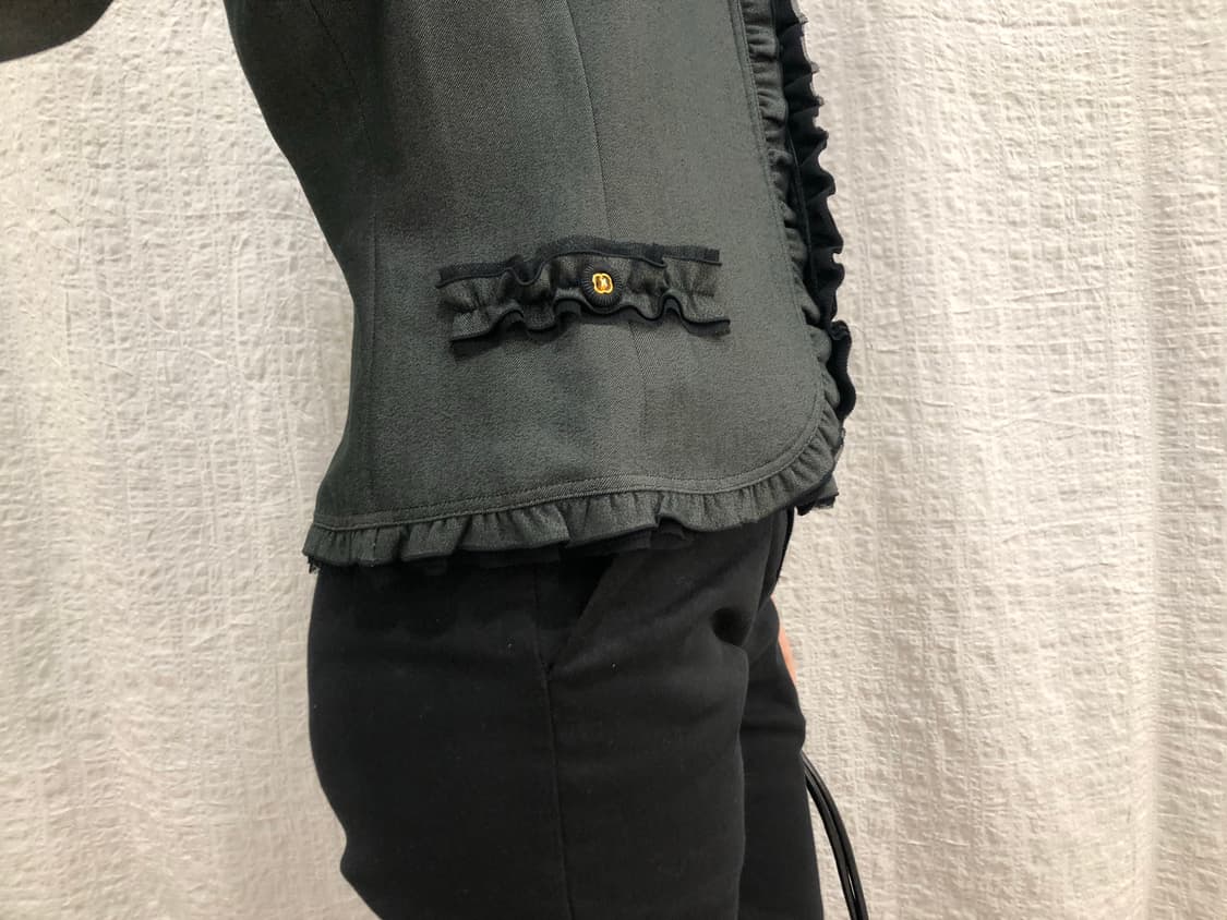 Lovely frill charcoal jacket 상품이미지5