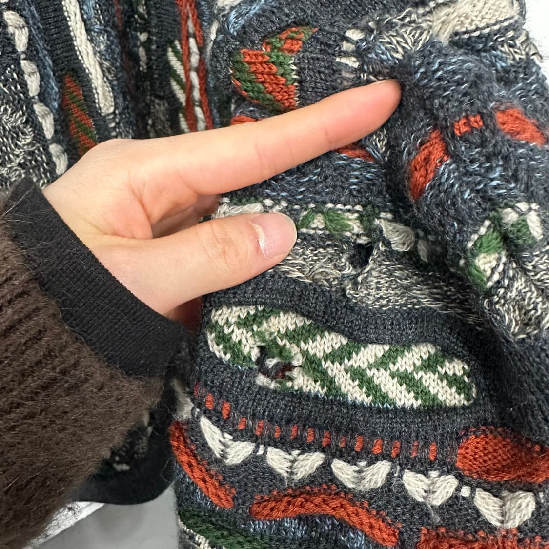 게쿠 쿠지스타일 케이블 니트 가디건 상품이미지5