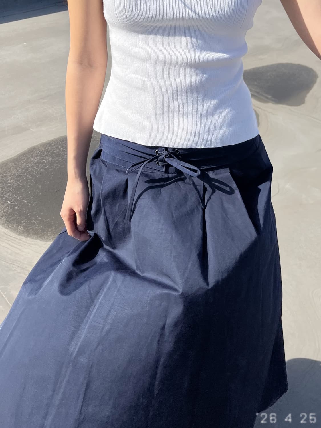 Tie Waist Skirt 타이 웨이스트 스커트 상품이미지1