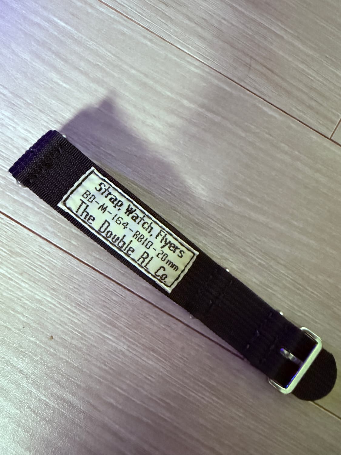 rrl 더블알엘 워치 스트랩 블랙 상품이미지1