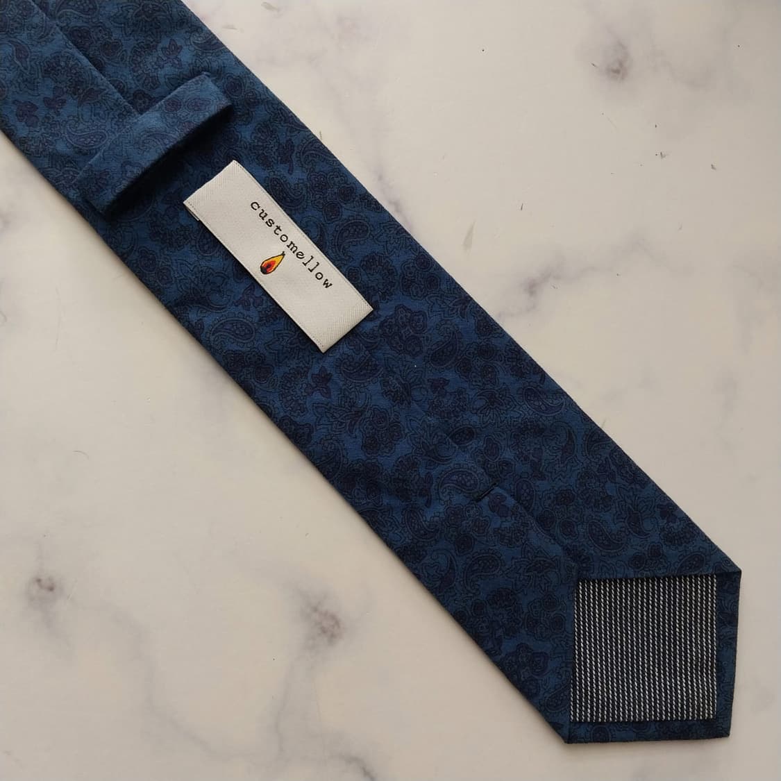 커스텀멜로우 면 페이즐리 패턴 넥타이 7.5cm A+등급 K2057 상품이미지9