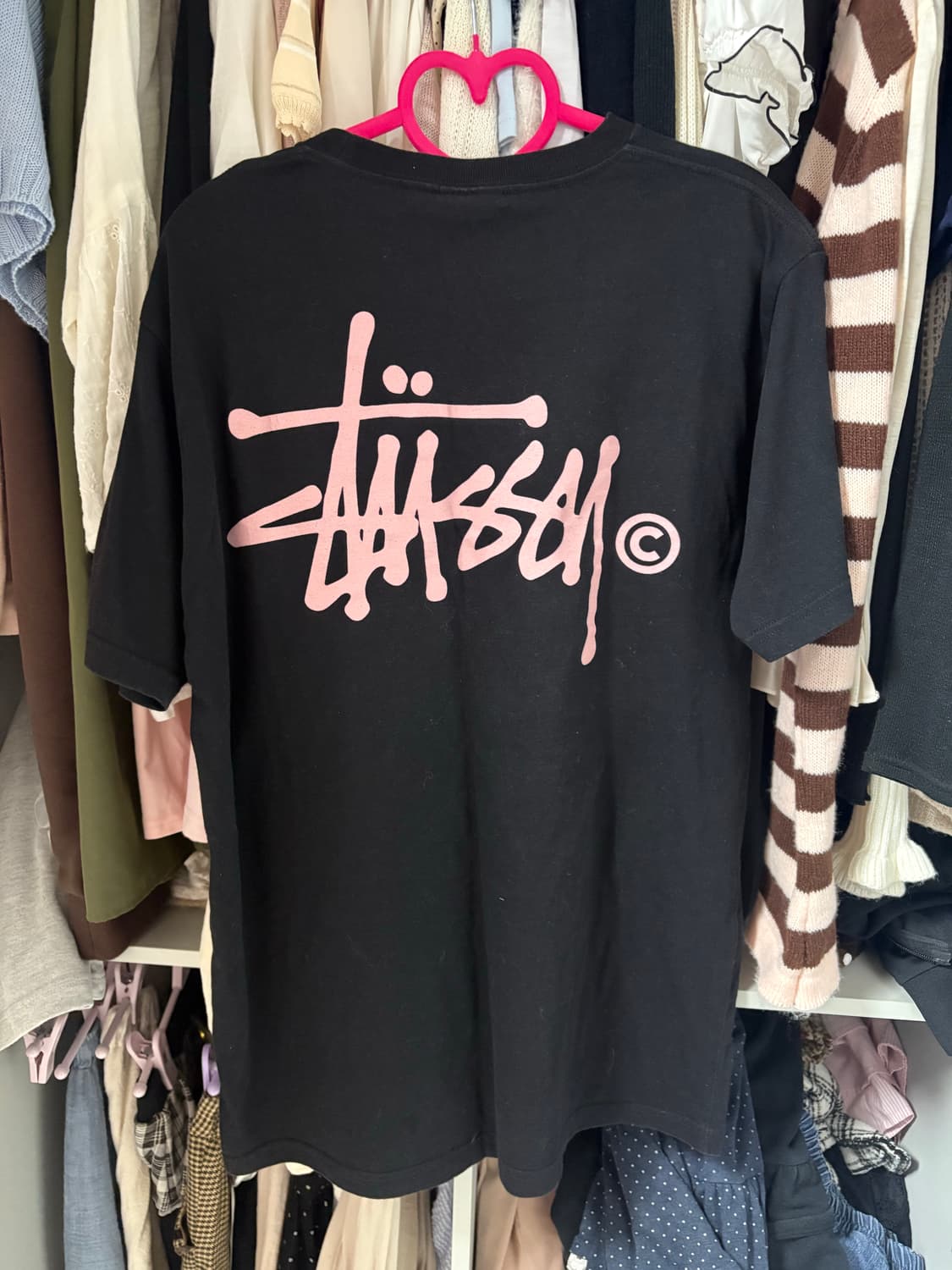 스투시 블랙핑크 반팔 상품이미지2