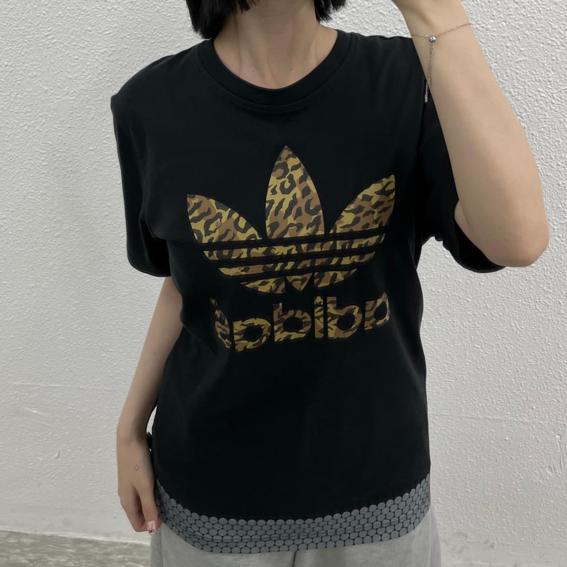 아디다스 레오파드 블랙 반팔 95 상품이미지5