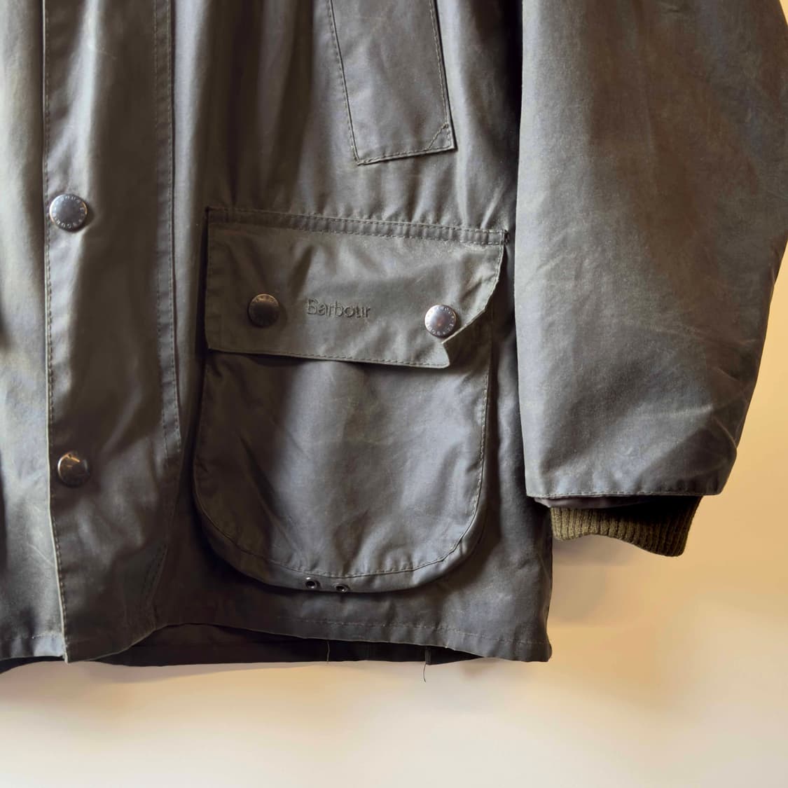 바버 비데일 올리브 왁스 자켓 상품이미지2