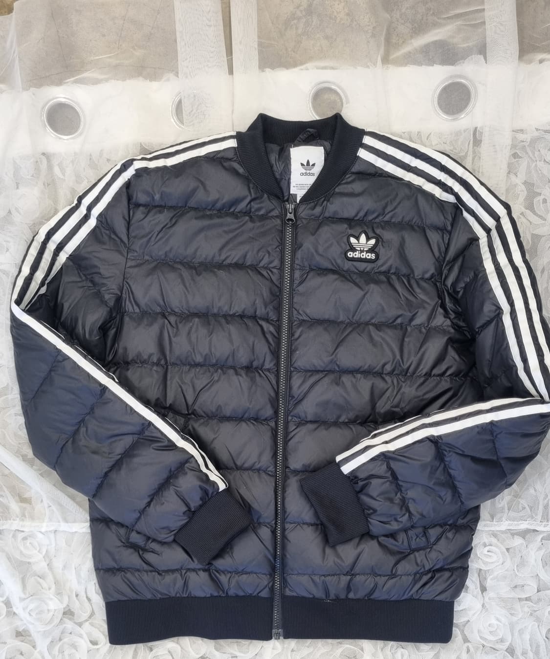 아디다스 오리지널스 삼선 블랙 패딩 자켓 상품이미지1