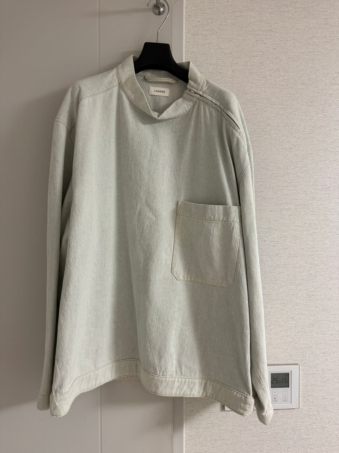 르메르 데님 탑 페일 그레이 L 상품이미지3