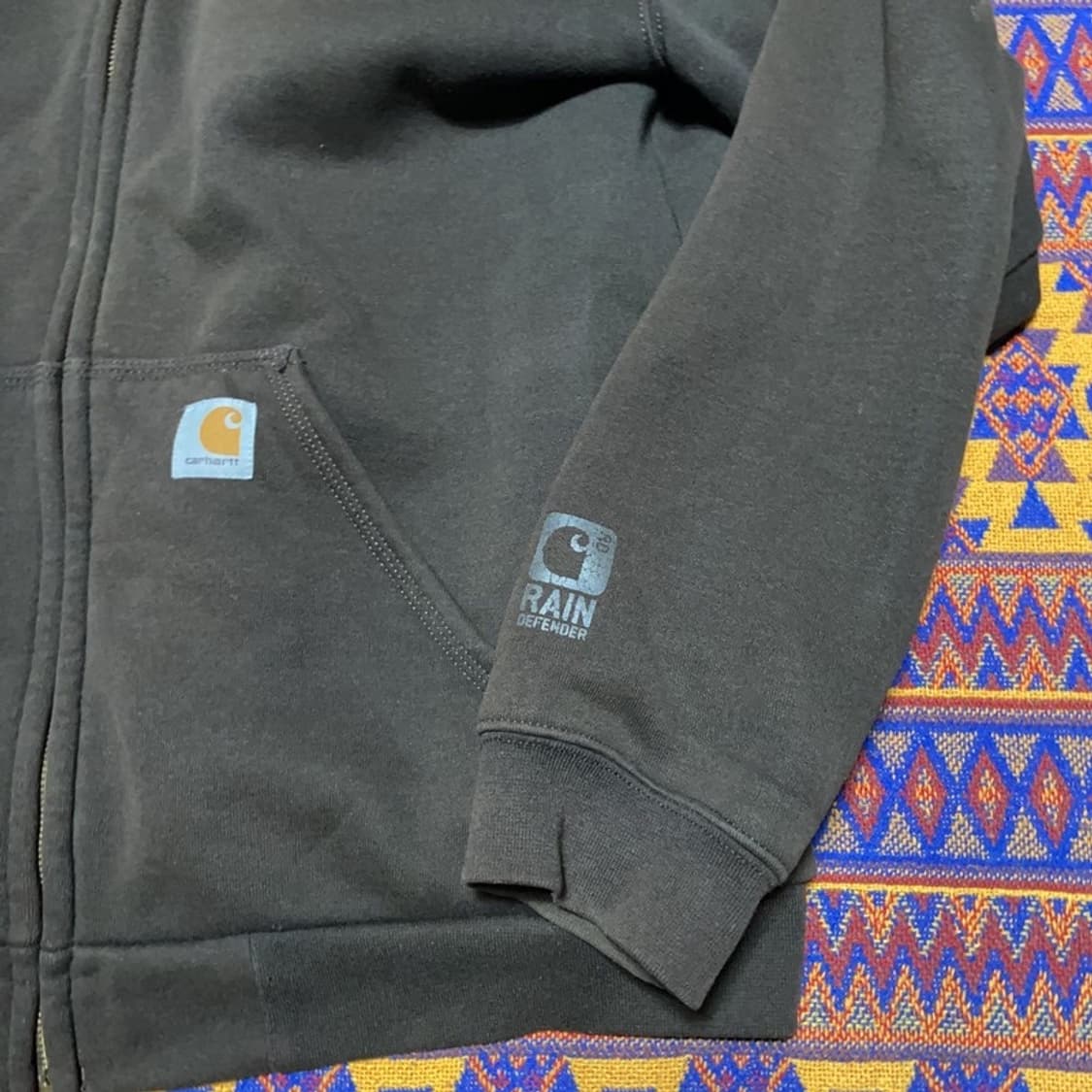 [100] 칼하트 레인디펜더 브라운 후드집업 상품이미지3