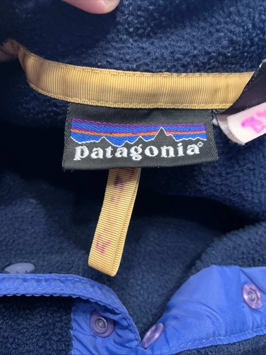 90s 파타고니아 신칠라 스냅-T 네이비/블루 USA 상품이미지4