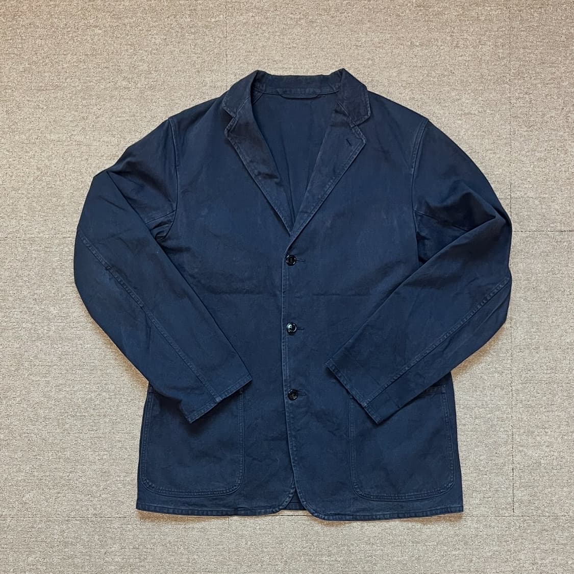 코모리 코튼 트윌 3버튼 싱글 자켓 상품이미지1