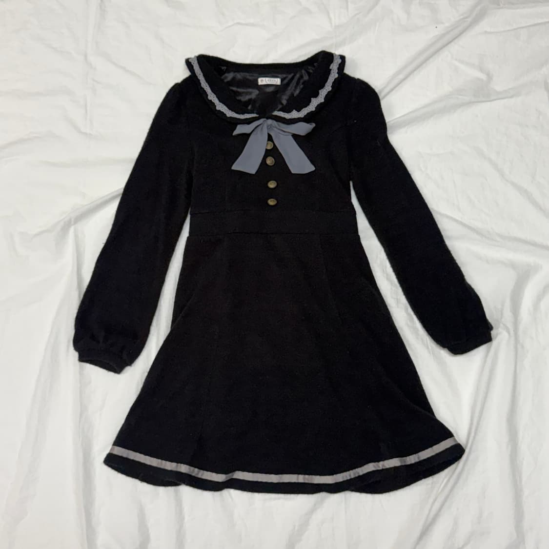 axes femme 블랙 고스로리 원피스 상품이미지1