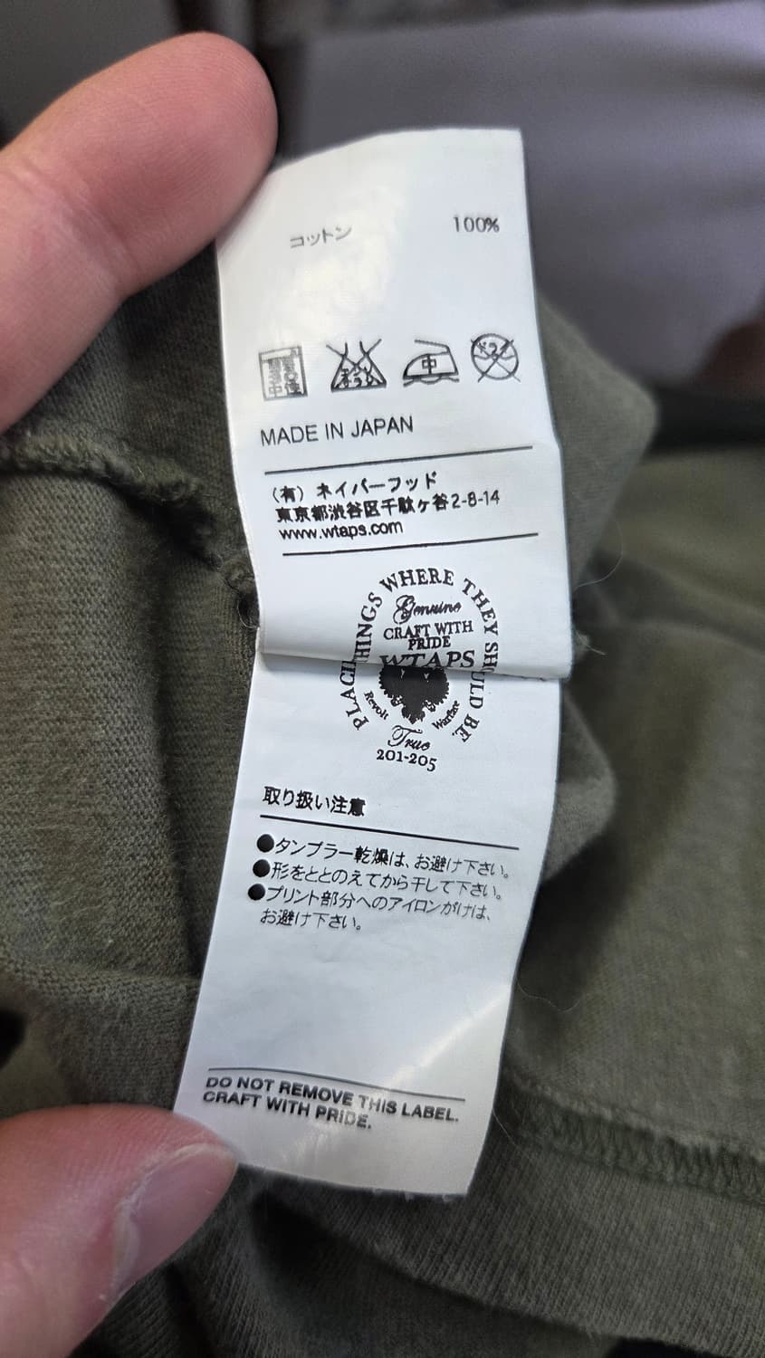 더블탭스 카키 반팔 M 상품이미지5