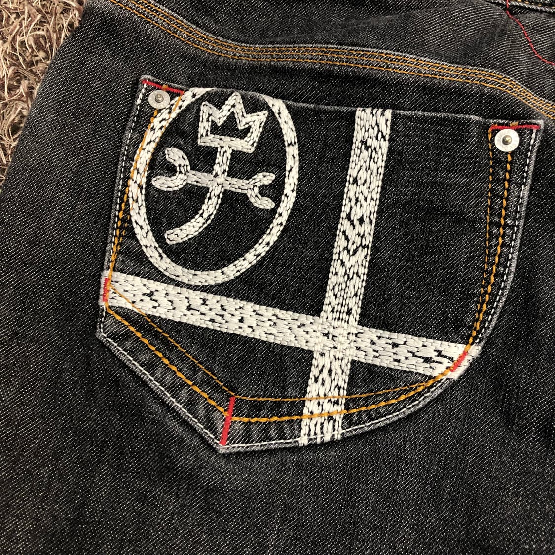 까스텔바작 재팬 흑청 데님 팬츠 상품이미지3