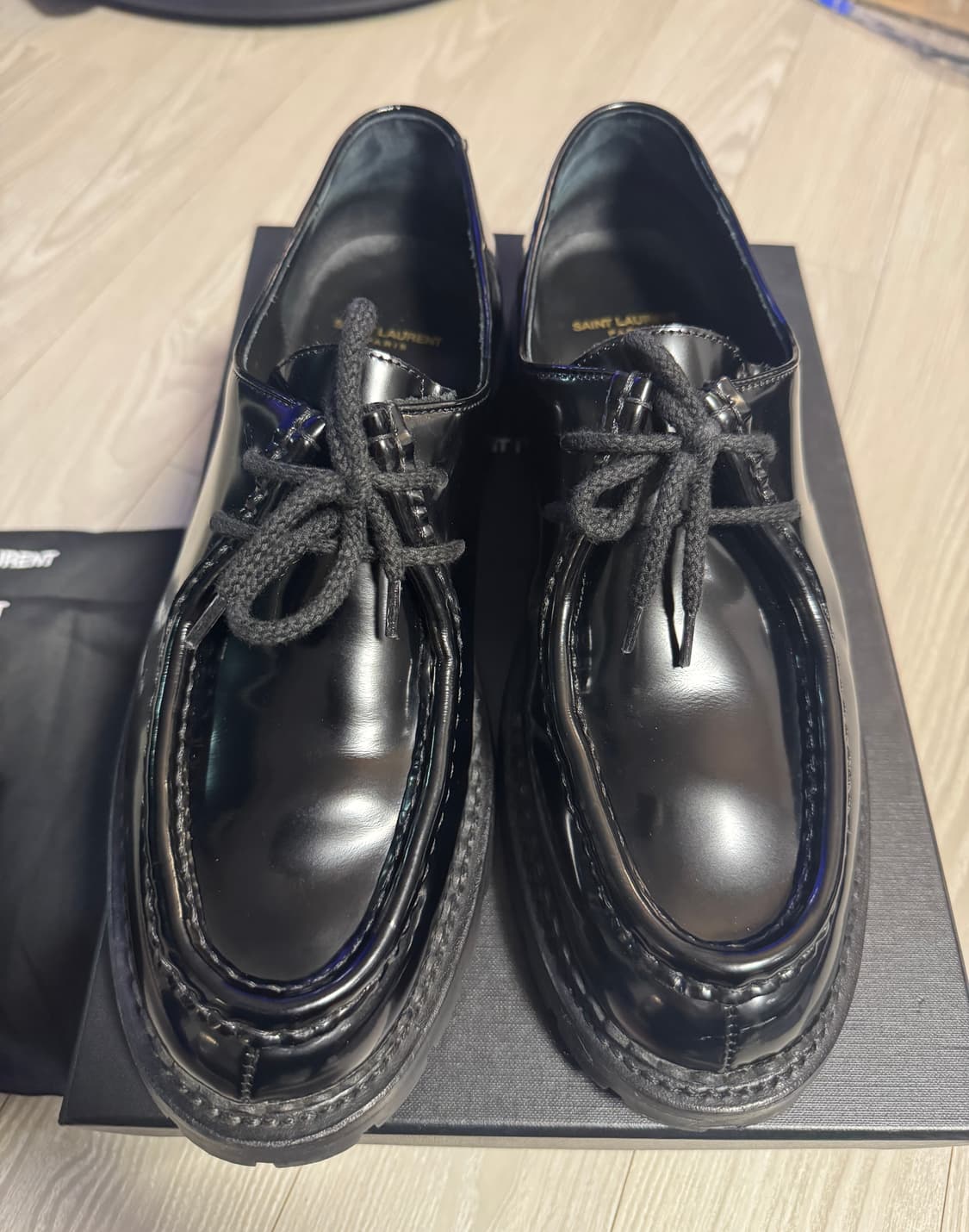 생로랑 / 마르셀 패널 더비 블랙 / 43 상품이미지3