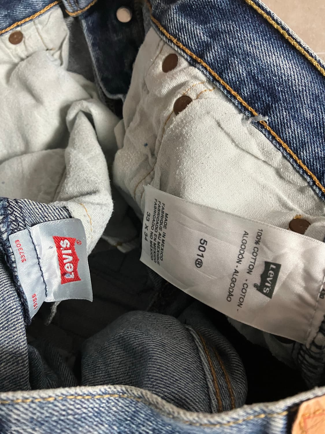 빈티지 리바이스501 리메이크 데님팬츠 상품이미지6