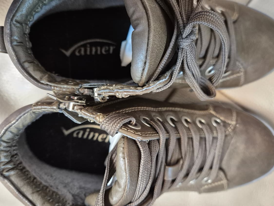 이태리 바이네르  양털 스니커즈 하이 여성 240 상품이미지8