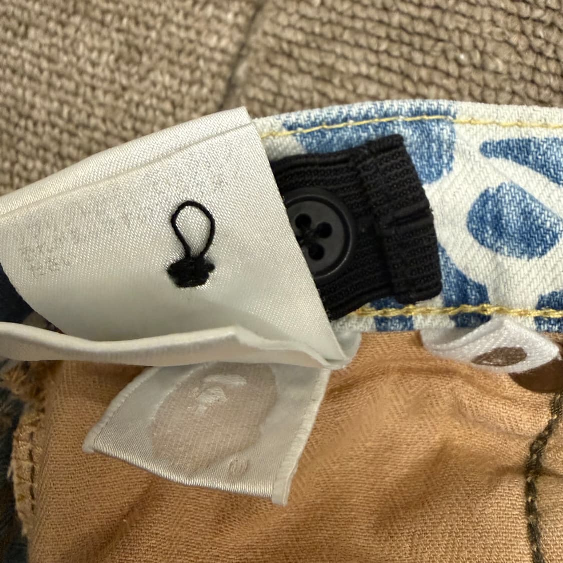 키즈 bape 베이프 마일로 데님 숏츠 반바지 90 상품이미지4