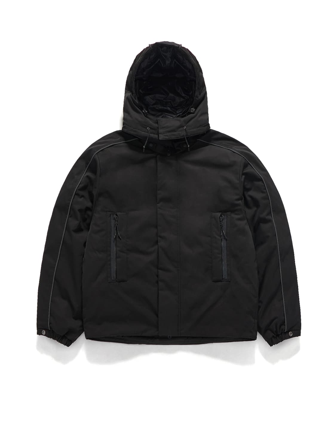 언어펙티드 / 블랙 듀벳 리플렉티브 구스다운 패딩 / L(105) 상품이미지8