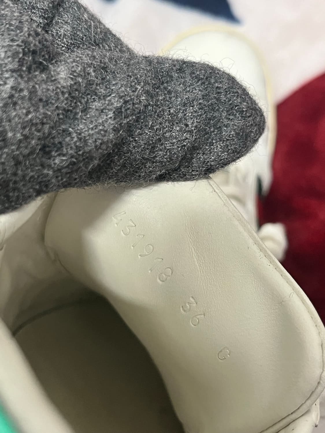 구찌 에이스 라이트닝 볼트 자수 스니커즈 36(240) 정품 상품이미지7