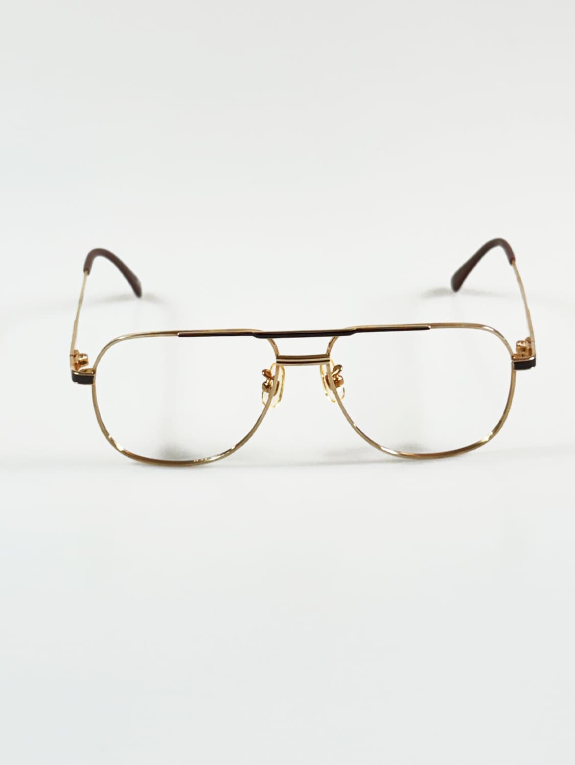 90s P.S.C FASHION 골드 메탈 보잉 빈티지 안경 상품이미지2