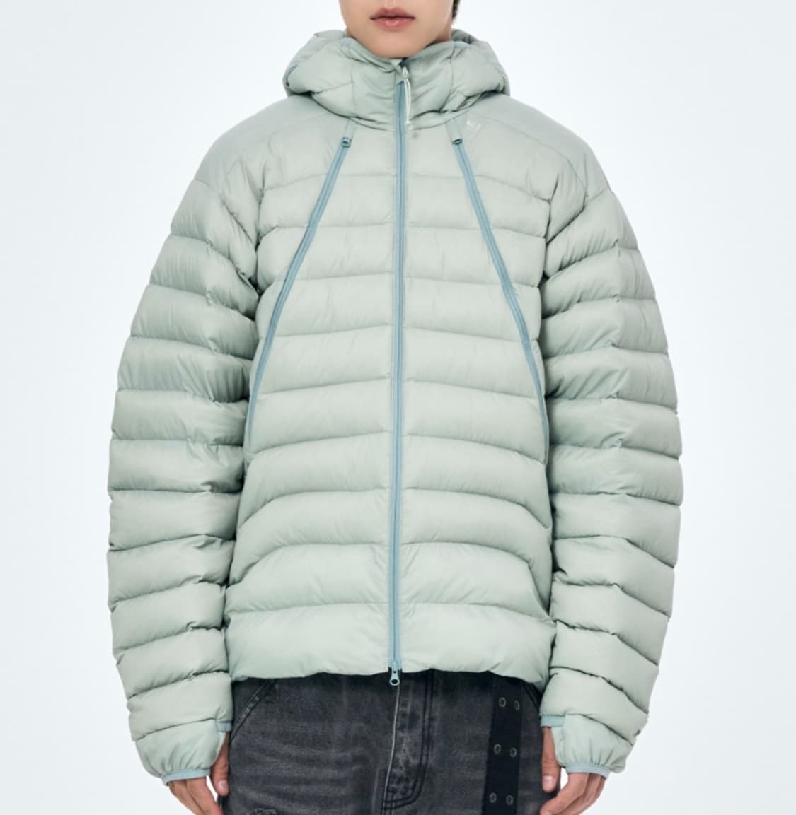 스키즘인듀싱CATERPIE PUFFER JACKET 그린M 상품이미지1