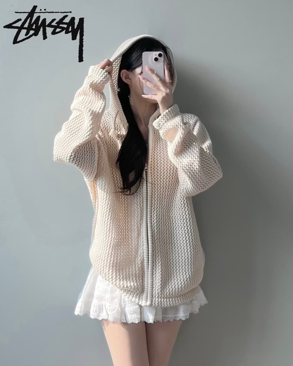 스투시 메쉬 후드집업 상품이미지4