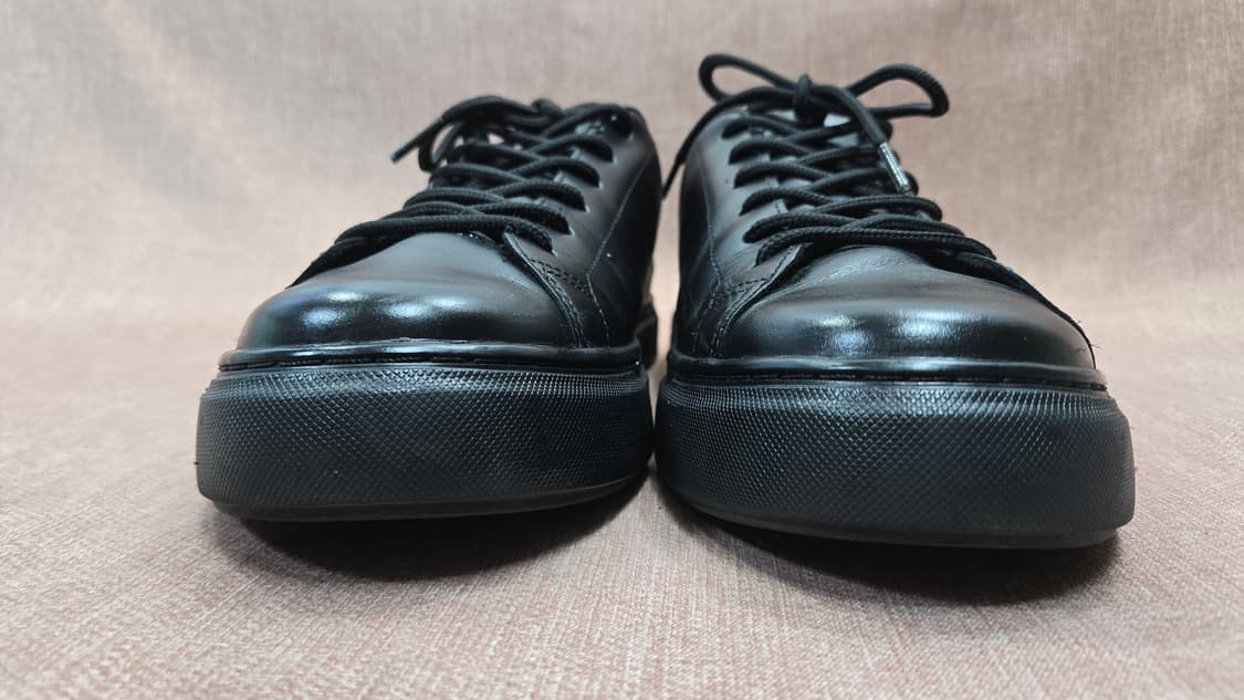 [정품/290] 프레드페리 스펜서 레더 올블랙 상품이미지3