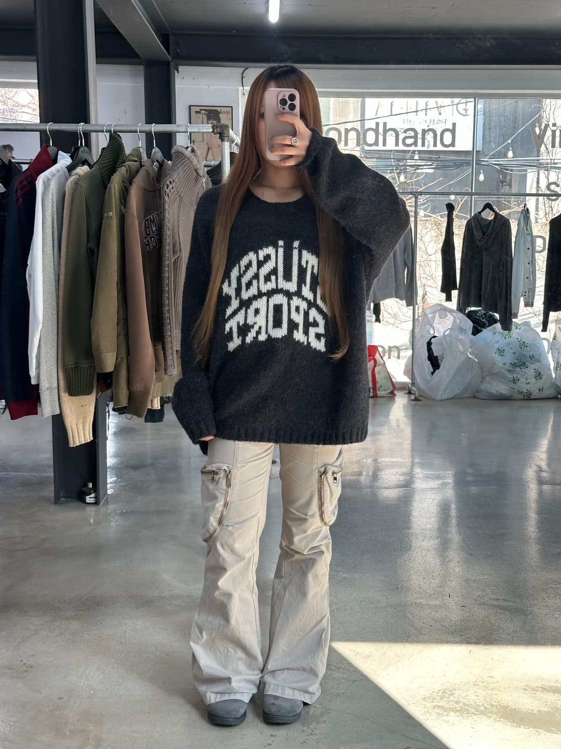 스투시 스포츠 헤어리 니트스웨터  상품이미지3