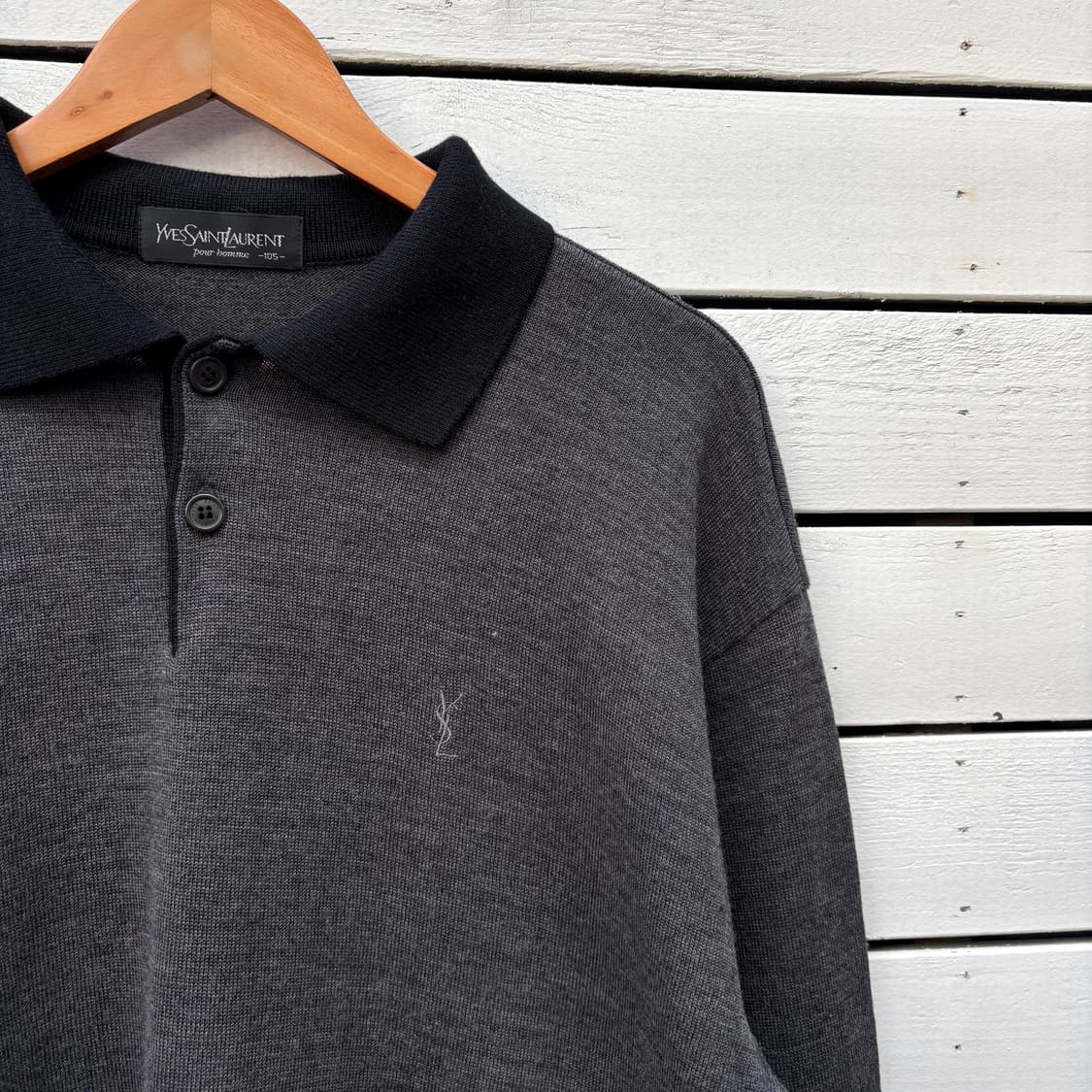 Yves Saint Laurent 입생로랑 울 카라 니트 상품이미지3