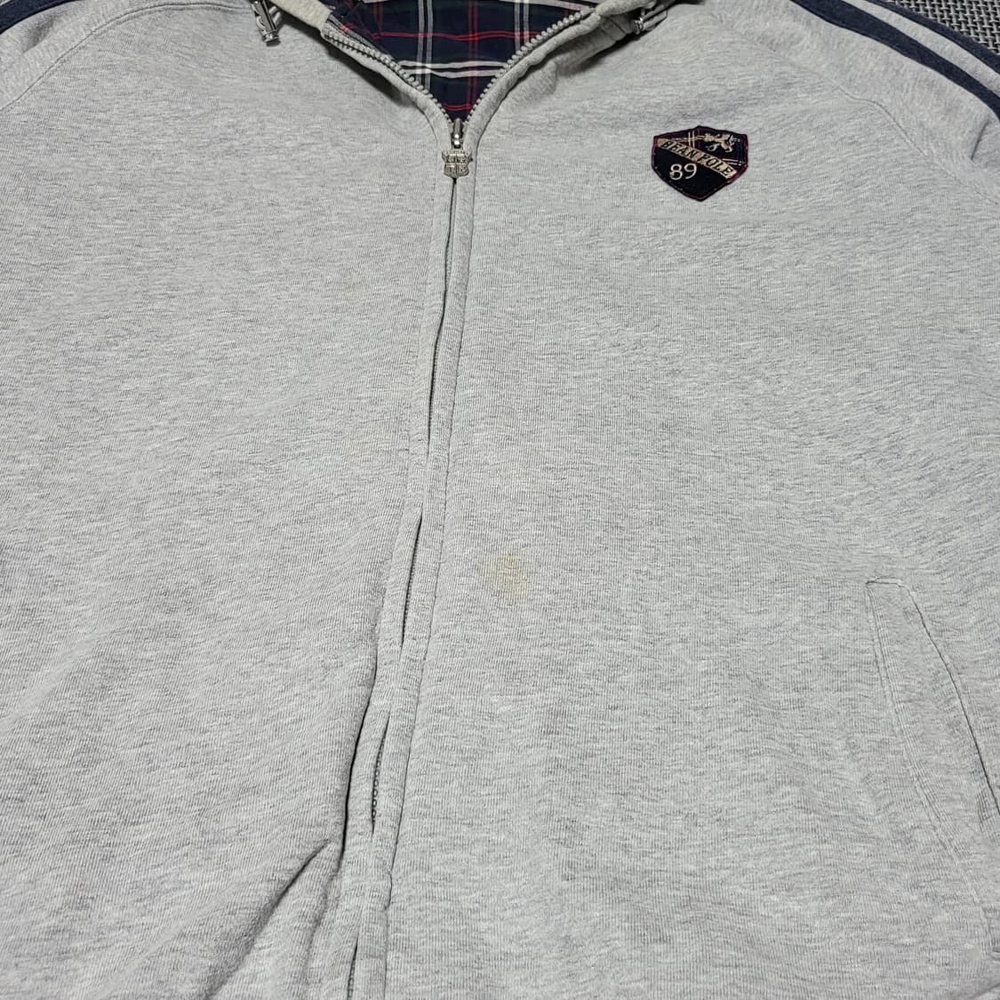 빈폴 올드스쿨 트랙 후드집업 그레이 (110) 상품이미지7