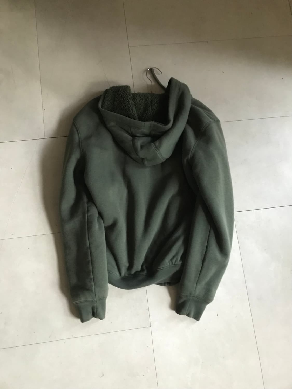 갭 카키 보아털 후드집업 상품이미지7