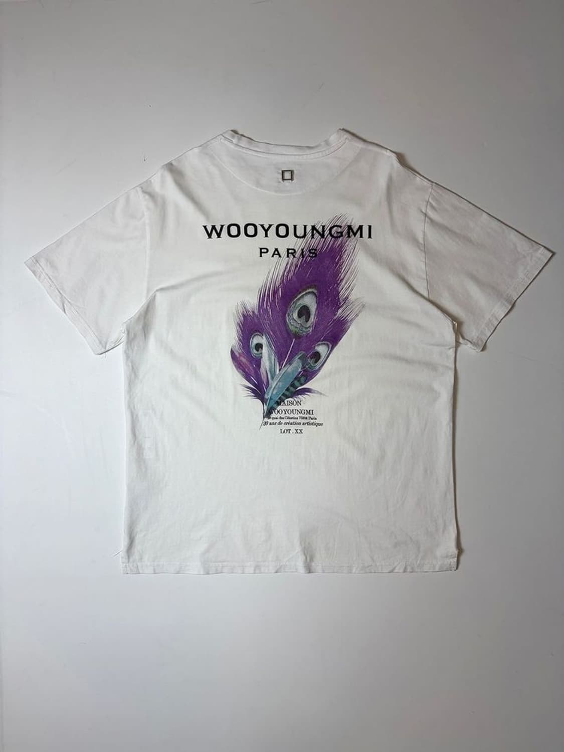 우영미 20FW 깃털 백로고 반팔 티셔츠 PN9569 상품이미지1
