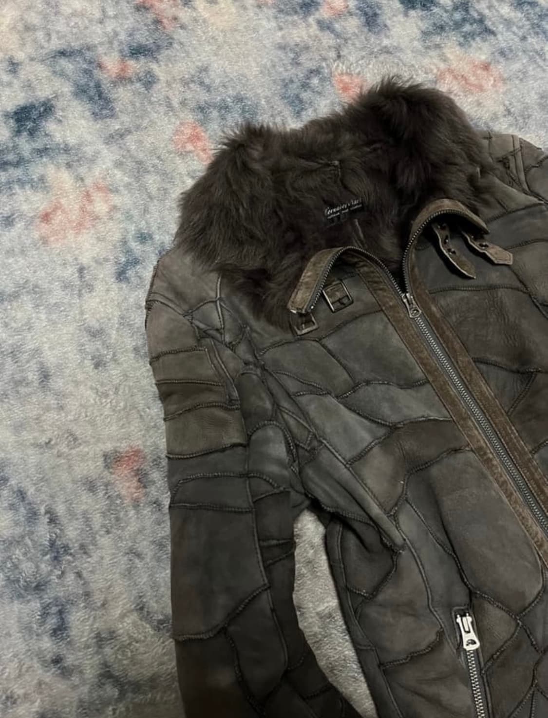 Tornado Mart 00‘s 퍼 패치워크 자켓 상품이미지3