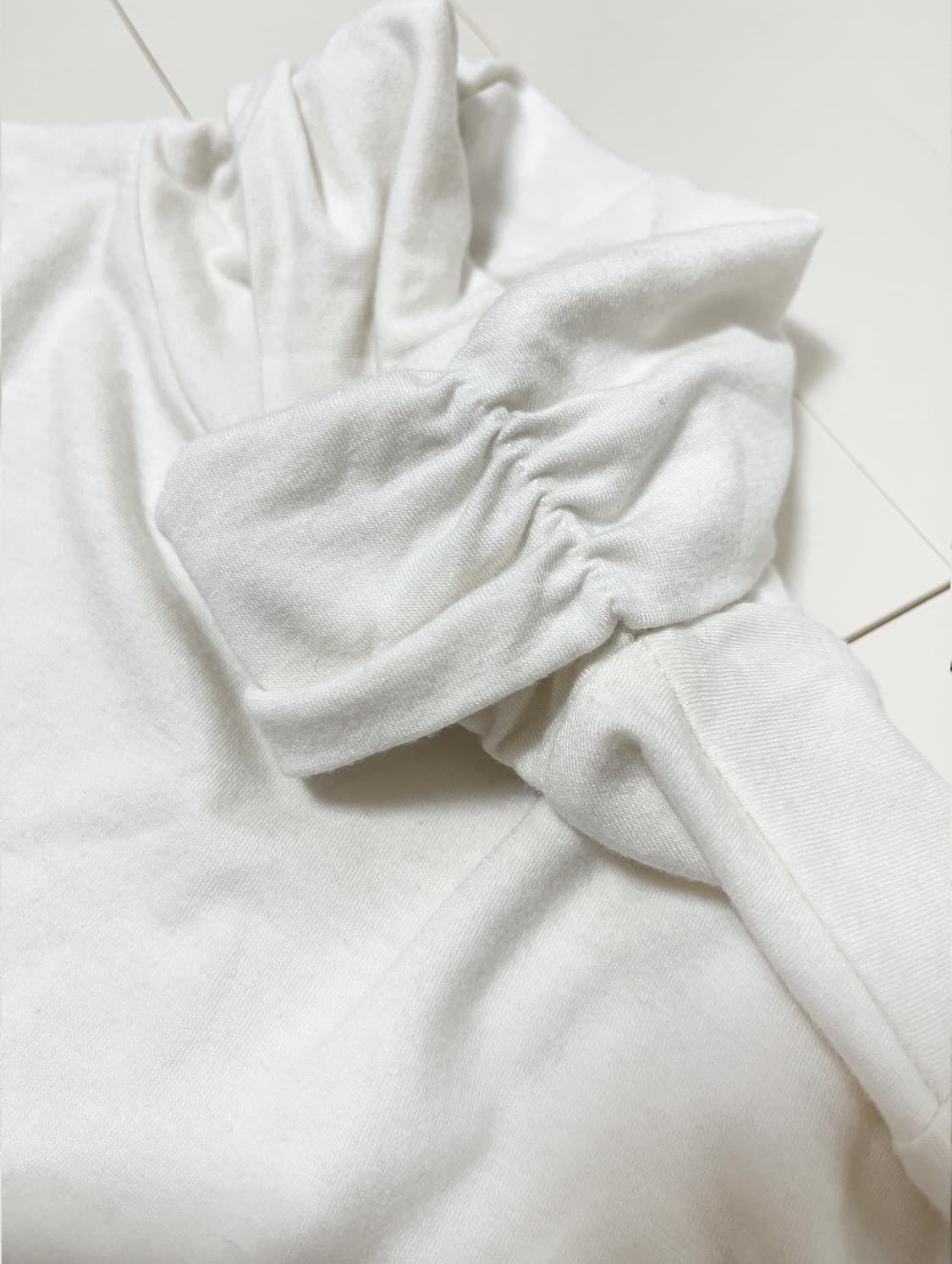 vintage shirring turtleneck top 상품이미지3