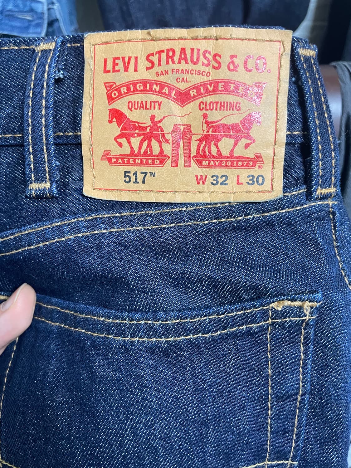 리바이스 517 다크인디고 32x30 상품이미지1