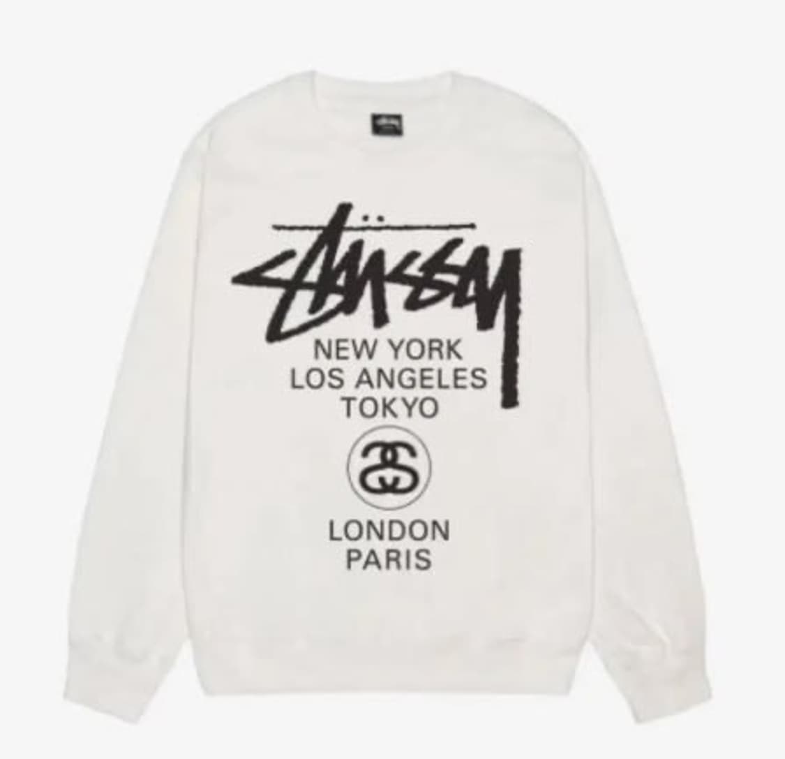 스투시 월드투어 맨투맨 새상품 상품이미지3