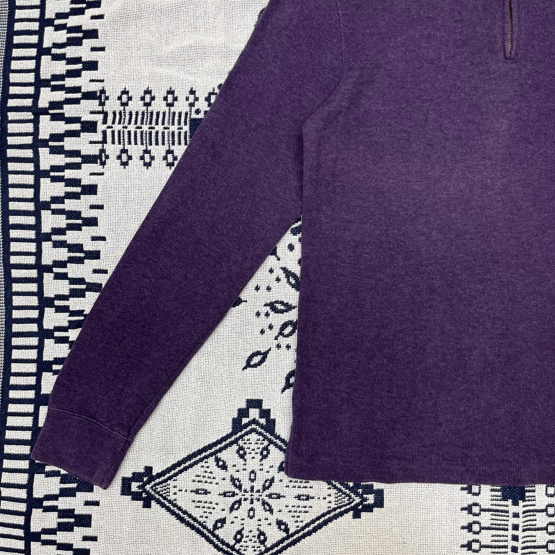 [S] 폴로 포니 로고 코튼 반집업 니트 상품이미지5