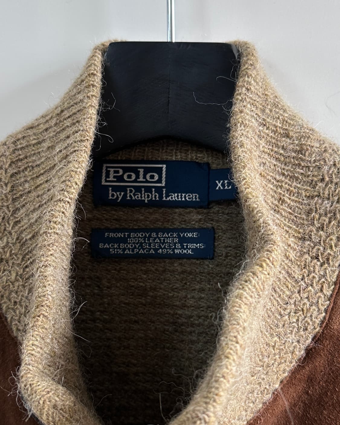 폴로 레더/울 A-1 가디건 자켓 (va.109) 상품이미지5