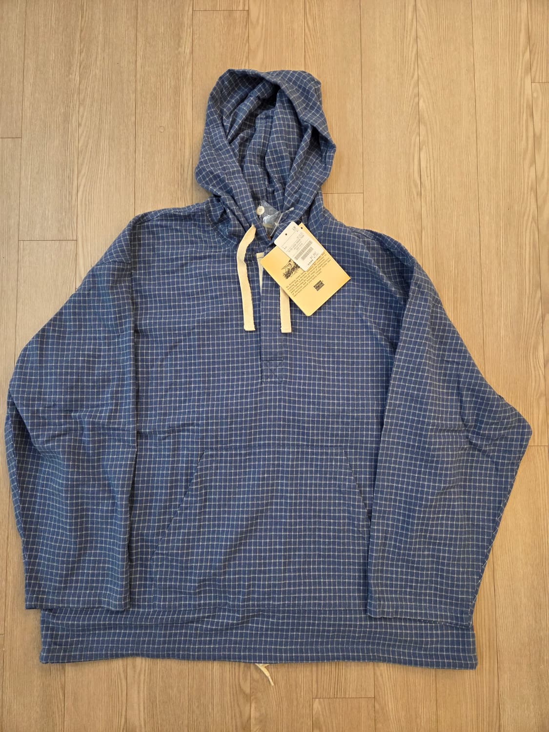 프릭스스토어 HINSON 체크 후드 아노락 새상품 L사이즈 상품이미지4