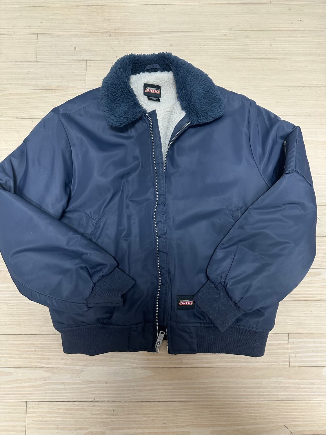 슈프림 X 디키즈 퍼 칼라 봄버 네이비 S 상품이미지2