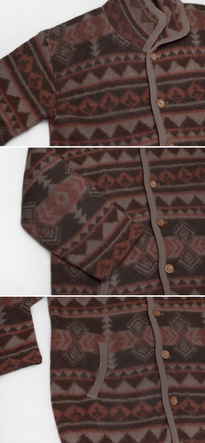 엘레펀트 재팬 나바호패턴 울블랑킷 우드버튼 자켓 (100-105) 상품이미지7