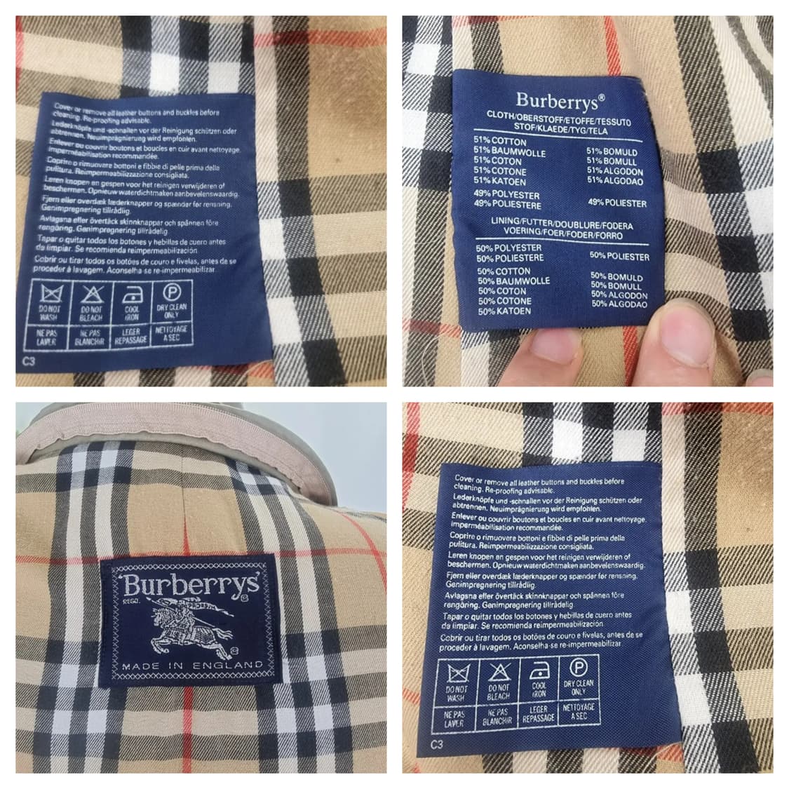 (100) 버버리트렌치코트 버버리발마칸코트 버버리맥코트 상품이미지8