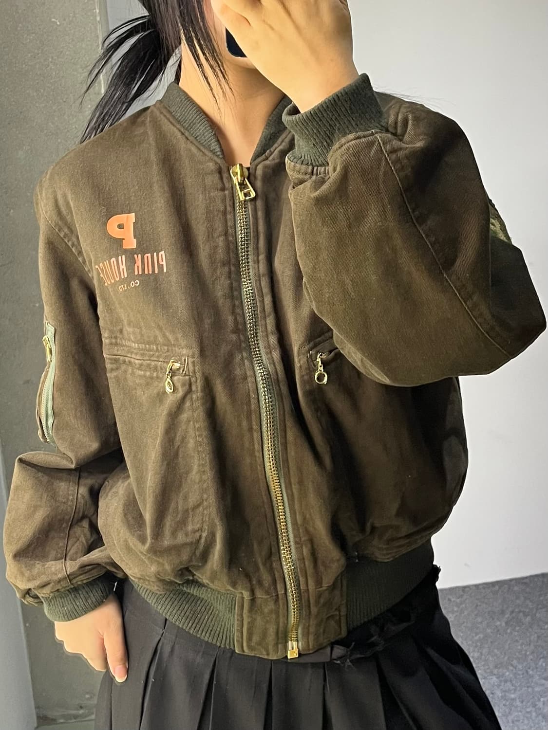 핑크하우스 90's 퀼티드 봄버 자켓 상품이미지2