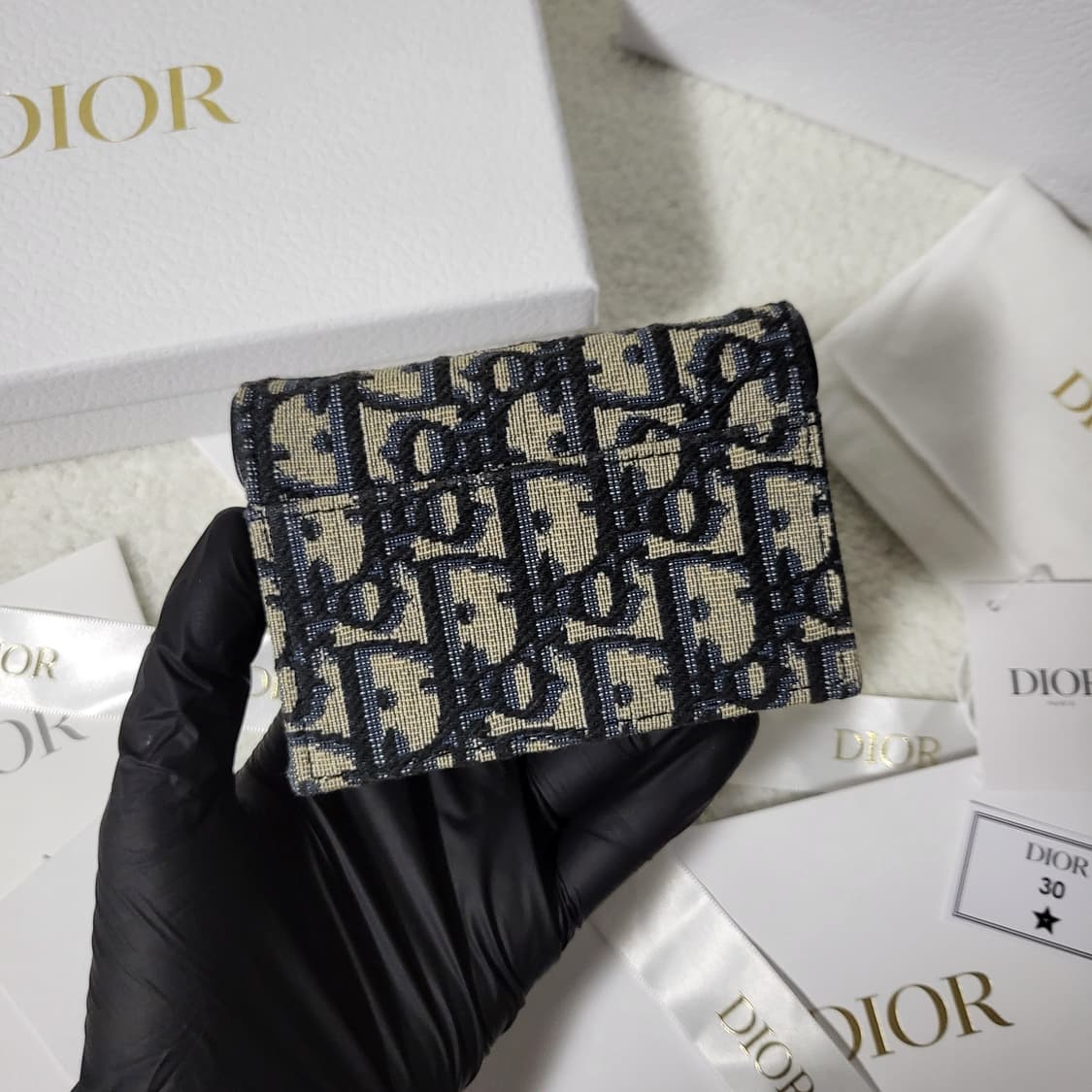 [신형/새상품급] 디올 오블리크 새들 카드지갑  상품이미지3