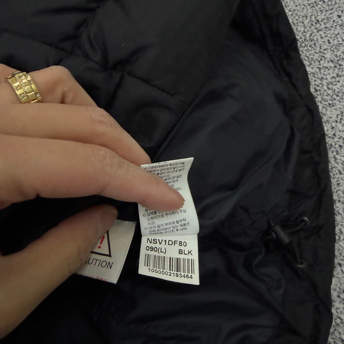 90L 노스페이스 여성 구스 패딩조끼 0130H1 상품이미지5