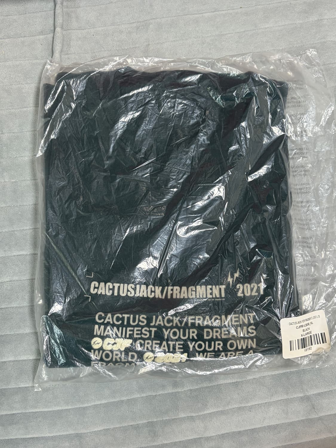 트레비스 스캇 프라그먼트 긴팔티 xl 상품이미지3