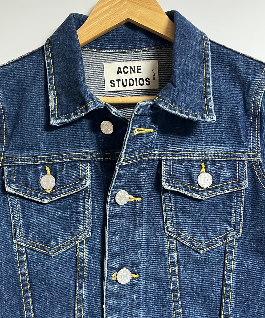 아크네스튜디오 크롭 중청 데님 청자켓 S 상품이미지4